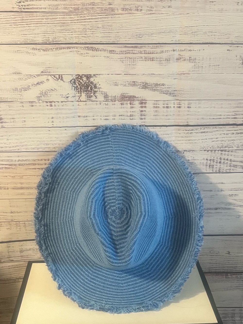 Melrose and Market Fringe Blue Cowboy Hat